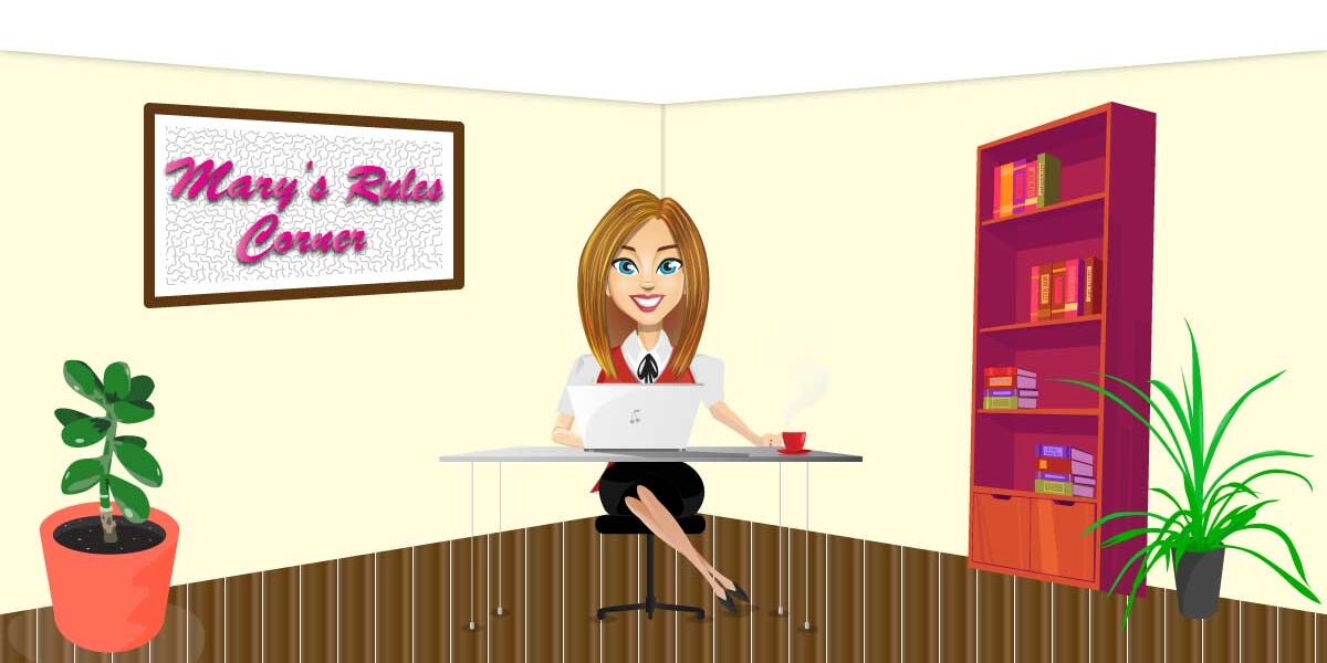 Mary’s-Rules-Corner TPWGC Mary's Rules Corner