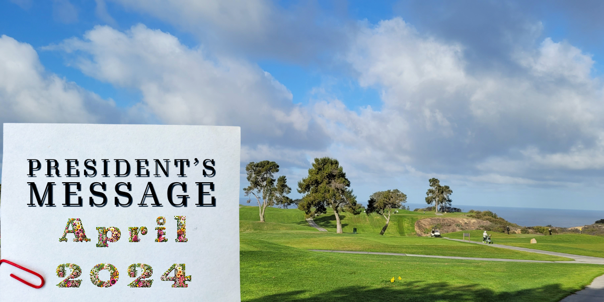 TPWGC President's message April 2024